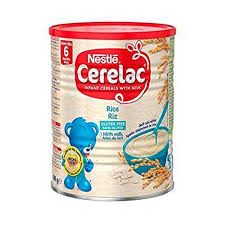 Nestle Cerelac Rice and Milk (6 months plus) Tin 400 gm