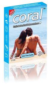 Coral Condom Extra Time Combo 3s Pack