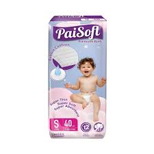 Paisoft Premium Pants Baby Diaper S (4-8 kg) 40 pcs