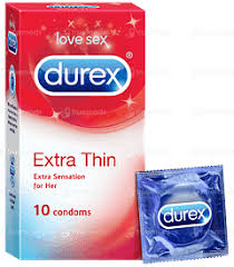 Durex Extra Thin Condom -10Pcs Pack(India)