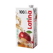 Latina 100 Parcent Juice (Apple) 1 ltr