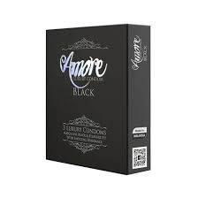 Amore Luxury Black Condom 3s Pack